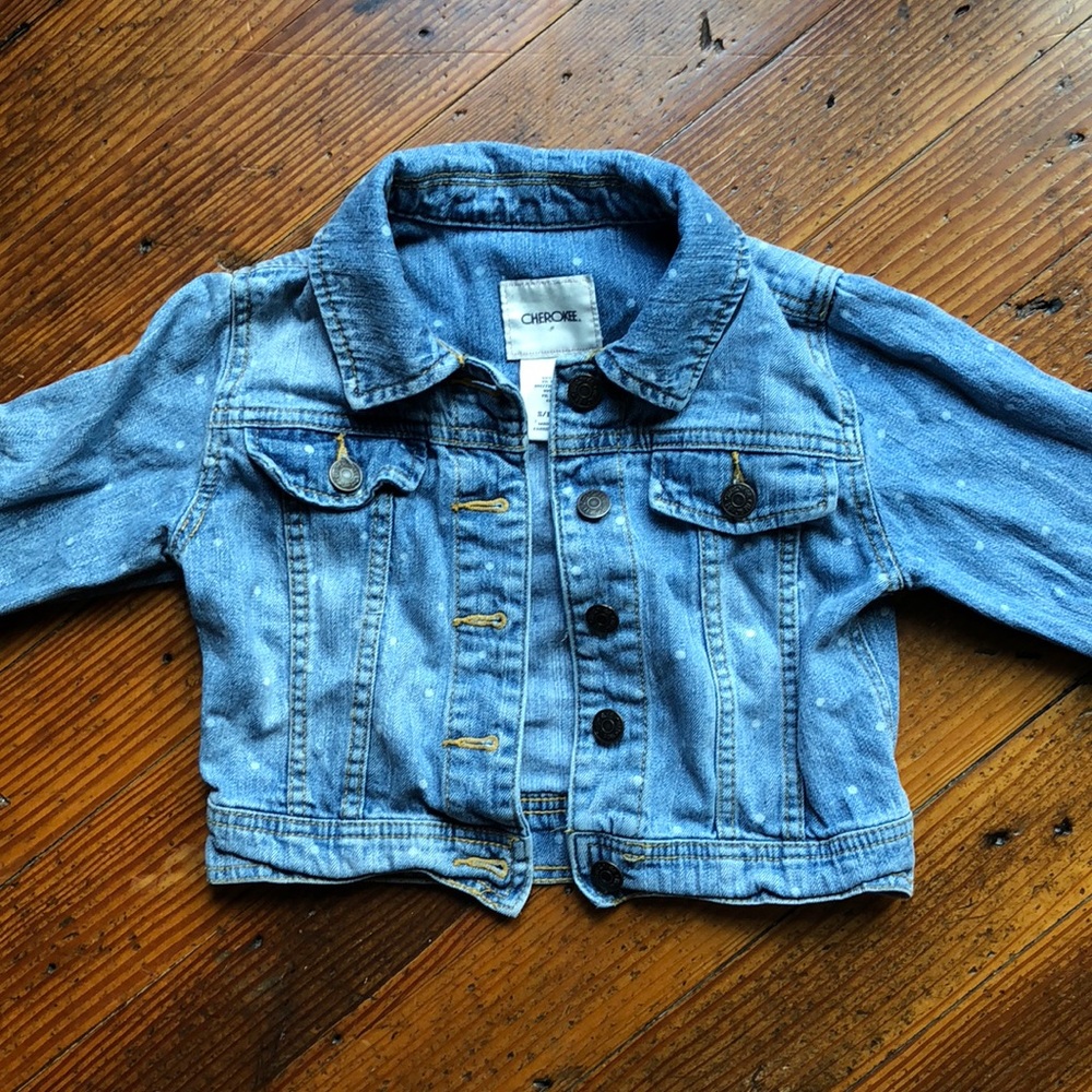 Kids Polka Dot Jean Jacket